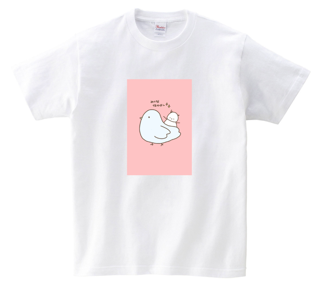 <受注アイテム>ヴィヴィくんとへいわてん:Tシャツ(ハト)