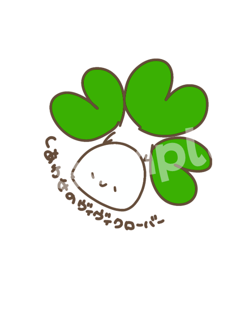 <受注アイテム>ヴィヴィくんとへいわてん:Tシャツ(クローバー)