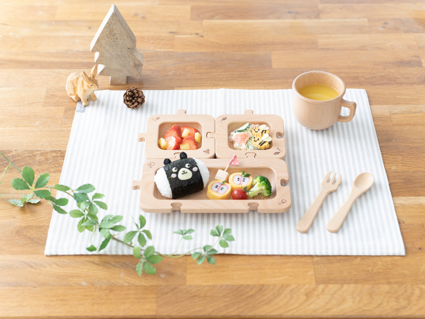 森のジグソープレート 単品