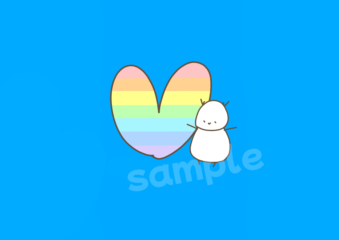 ＜受注アイテム＞ヴィヴィくんとへいわてん：Tシャツ（カラフルハート）
