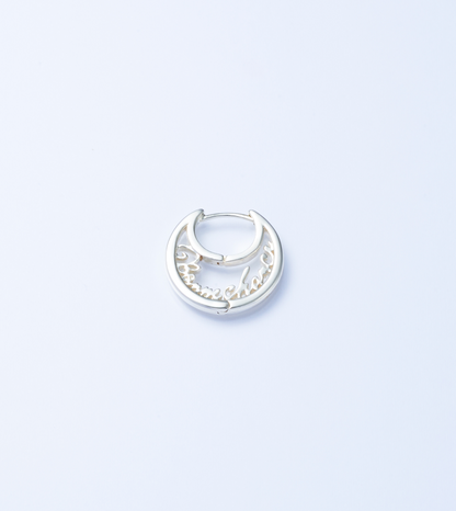 Lettering Moon Pierce -Silver-