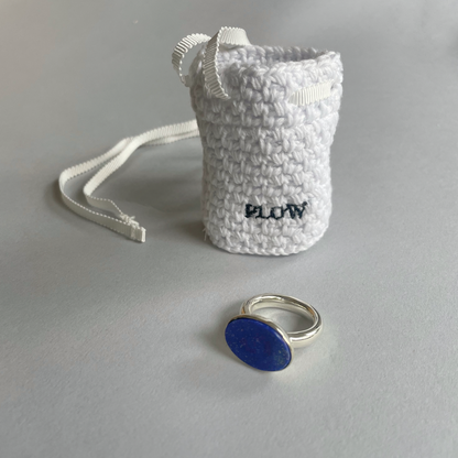 Flat Lapis Ring