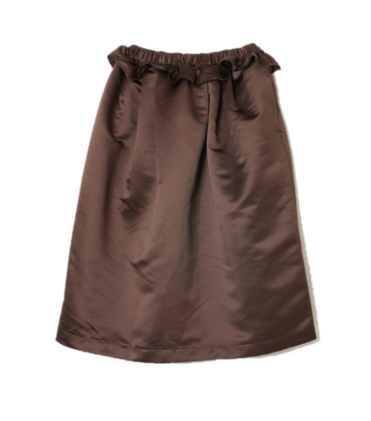 サテンボリュームスカート