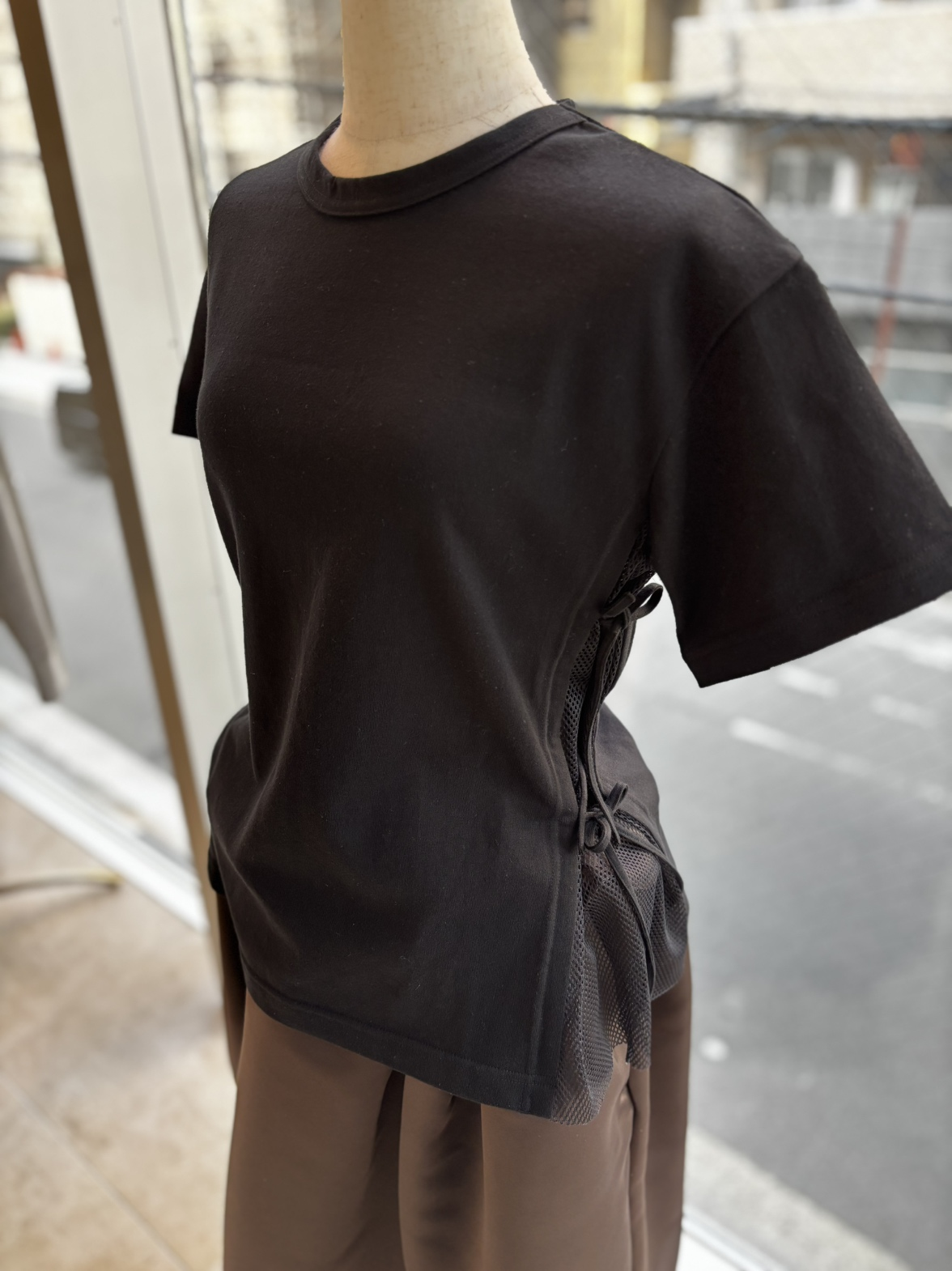 サイドメッシュデザインTシャツ